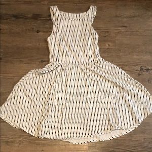 Open Back Polka Dotted Jersey Dress